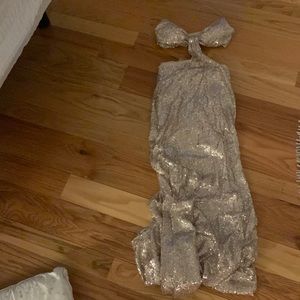 Gold dress with sequins